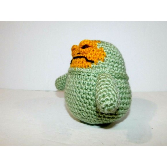 Hand Crochet Star Wars Jabba the Hutt Stuffed Toy 7" - Picture 7 of 7